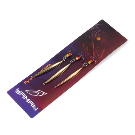 Vertical "Yaman" arrow with a tee, size 40 mm, 2.7 g, brass color-4
