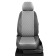 Auto-Chekhls for Peugeot Expert Tepee 2 since 2007-2016, 3 places, van, perforation, eco-leather, light gray color, dark gray