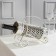 A bottle stand, 24 × 9.5 × 21, metal, silver color