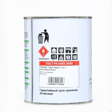 Soil-enamel 3 in 1 rapidly dry (Darada) brown 0.8 kg-2