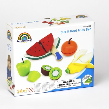 Game set "Fruit for cleaning and cutting", 5 pieces-6