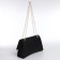 Women's bag made of artificial leather with a valve, 26x16x9 cm, black