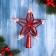 Top "Frame Star" 17x14.5 cm, red-white