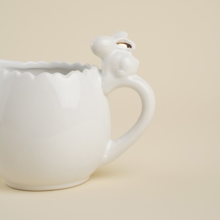 Porcelain porcelain SL Home "Forest Rabbit", 450 ml, 15 × 10 cm, white color-2