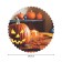 The tablecloth on the table “Smart pumpkin”, round, Saten, d = 150 cm