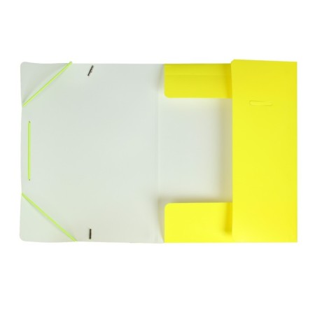 A4, 500 μm elastic band, calligrata "neon", spine 30 mm, neon, yellow-2