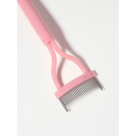 Comb - a sharing for eyelashes, 14 × 3 cm, pink color-3