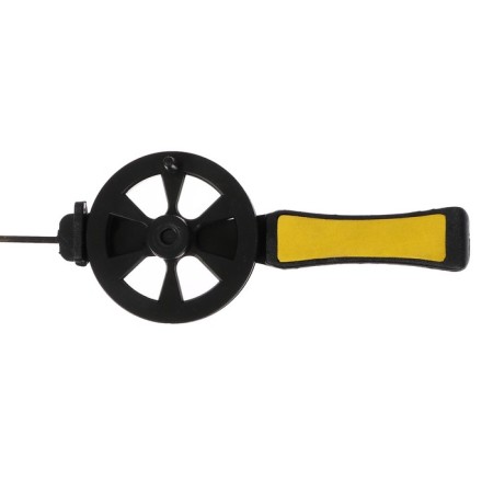 Winter fishing rod, plastic handle, guide fishing lines, yellow, HFB-15-1