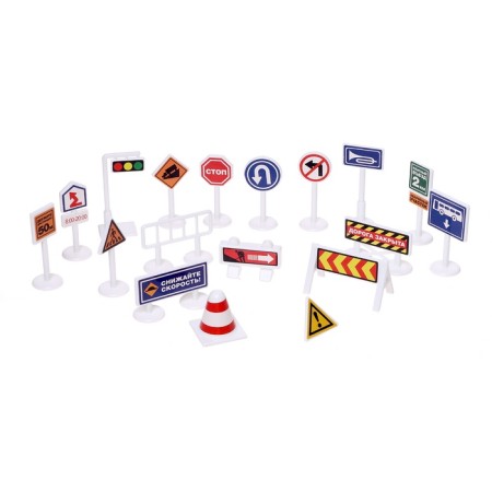 Game set children's “Adventure Road”, floor carpet, 130 × 100 cm, road signs 18 pcs.-4