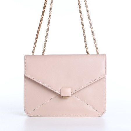 Women's bag on a magnet, small size, beige color-2