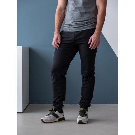 Male pants, size 52, black color-3