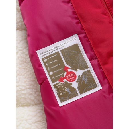 Winter park for a girl, height 140 cm, red color-10