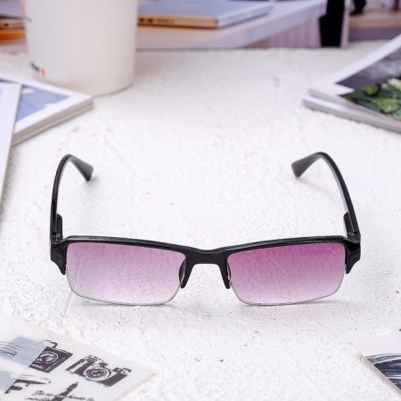 Ready -made glasses east 0056 tinted, black color, bent puff, -2-1