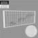 Mesh wall 350 × 900 mm, white color