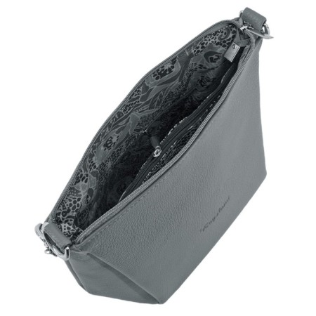 Women's bag B2787-05110, gray, artificial leather, 19x10x23 cm-1