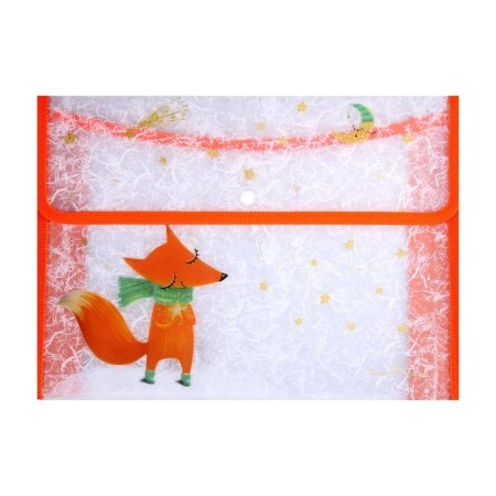 A4 button "Magic Fox", with a edging button, mix-4
