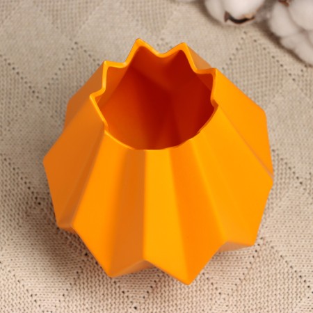 Kashpo - Vase "Triangles" 14x7x7cm, Orange-2