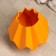 Kashpo - Vase "Triangles" 14x7x7cm, Orange