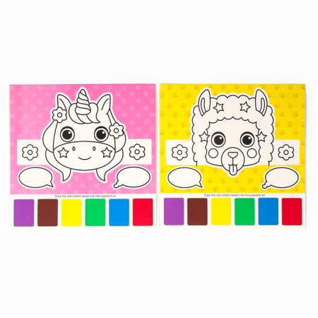 Water coloring "Mask", 2 pcs + brush, species mix-2