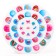 Manicure set. Nail stickers, princesses
