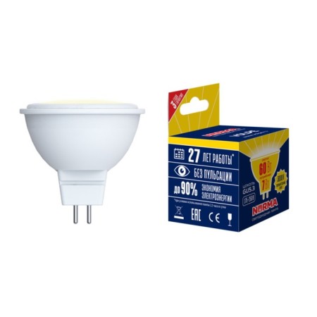 LED LED Uniel, GU5.3, 10 W, glow warm white