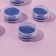 A set of sparkles for decor, small grinding, blue color, 6 pieces
