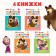 A set of books with chering stickers, 4 pcs. 16 pp., A5, Masha and the bear
