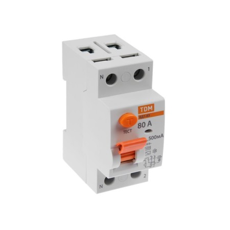 RCD TDM VD1-63, 2P, 80 A, 500MA, SQ0203-0096-1