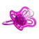 Nipple set - a dummy with a holder, SL, KL +6 months, with a cap "Butterfly", purple