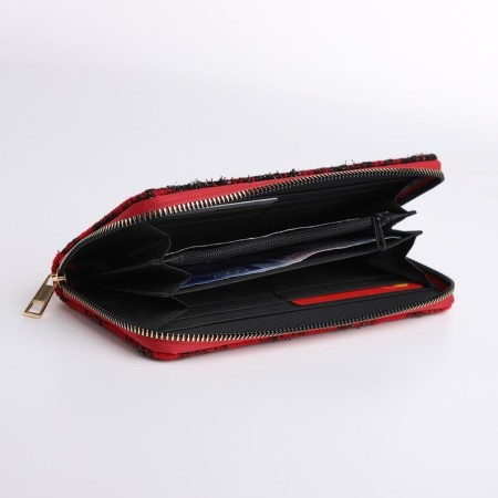 Women's wallet with lightning, red color-3
