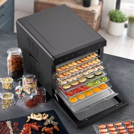 Sushilka for vegetables and fruits KitFort KT-1949, 700 watts, 8 tiers, black-1
