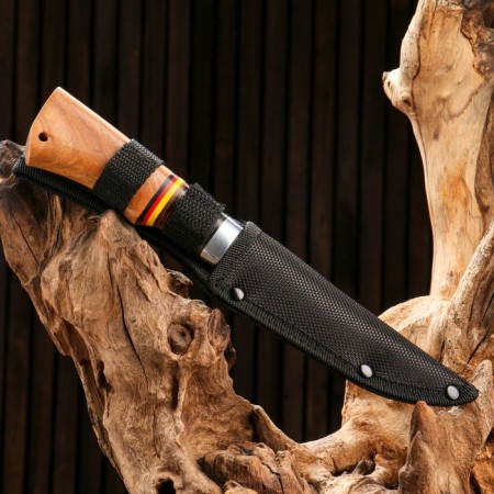 Hunting knife "Vemund" 24.6cm, blade 128mm/3mm, beige-1