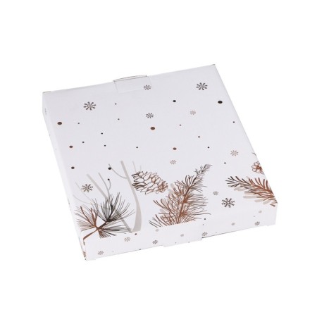 Serving share "Santa Claus and Deer", 23 × 20.2 × 2.2 cm, white color-5