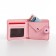 Wallet on the button, pink color