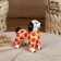 Dymkovo toy "Orange dog" 7 cm