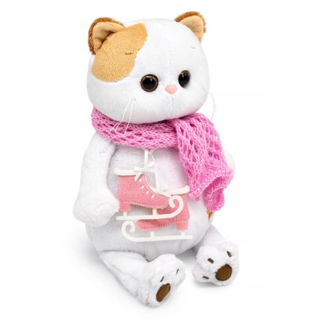 Soft toy "Lee" with skates and in a scarf, 24 cm LK24-155-1