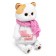 Soft toy "Lee" with skates and in a scarf, 24 cm LK24-155