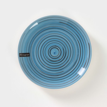 Ceramic Elrington plate “Airgraph. Sea evening ", D = 19 cm-5