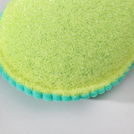 Body sponge with a massage layer, color mix-2