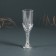 Glass candlestick, plastic "glasses" silver set 2 pcs 10.5x3x3 cm