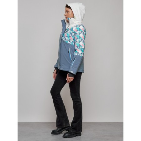 Ski jacket female, size 46, white color-13