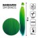 SIM-BRAIDS Kanecalon is three-color, corrugated, 65 cm, 90 gr, turquoise/green/light green color (#FR-31)