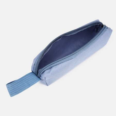 Set a youth backpack on a zipper of textiles, a chover, bag, cosmetic bag, pencil color blue-13