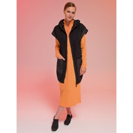 Women's dress, size 44, orange color-9