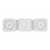 Wireless charger 3 in 1 A07, 15 W, support magsafe, folding, white