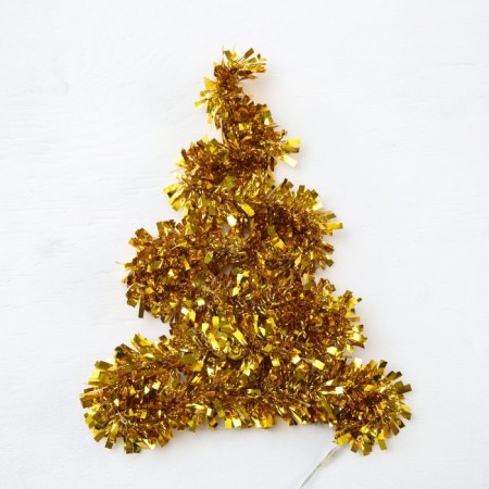 Girland "Mishura" 1 m Rosa, IP20, golden thread, 22 LED, 6 layers, d = 5 cm, glow warm white, CR2032x2-1