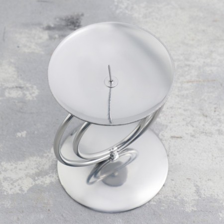 Sunset "Sunset" metal per candle, 8.3x11 cm, chrome-3