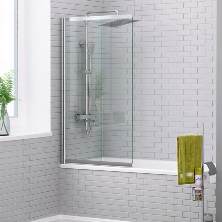 Shower curtain for the bath Wasserkraft Main 41S02-80 Wasserschutz, 800x1400 mm, sliding-2