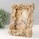 Polystone photo frame 10x15 cm "Pionovid roses" golden aged 16.6x2.9x21.3 cm