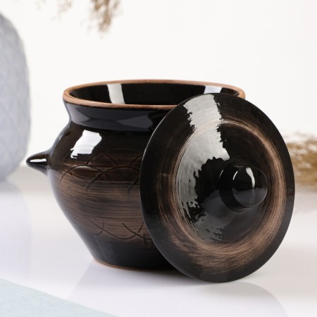 Set of pots "Gift" 4x0.5l, old man (book with recipes as a gift)-2